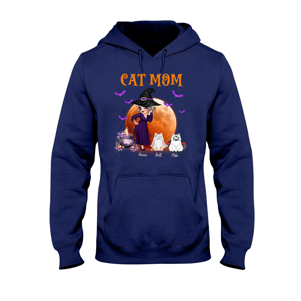 T-shirt et sweat à capuche personnalisés « Maman Chat Sorcière » - T-shirt et sweat à capuche personnalisés pour chats