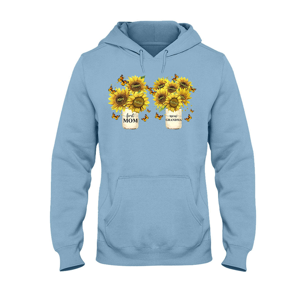 D'abord maman, maintenant grand-mère - T-shirt et sweat à capuche personnalisés pour grand-mère