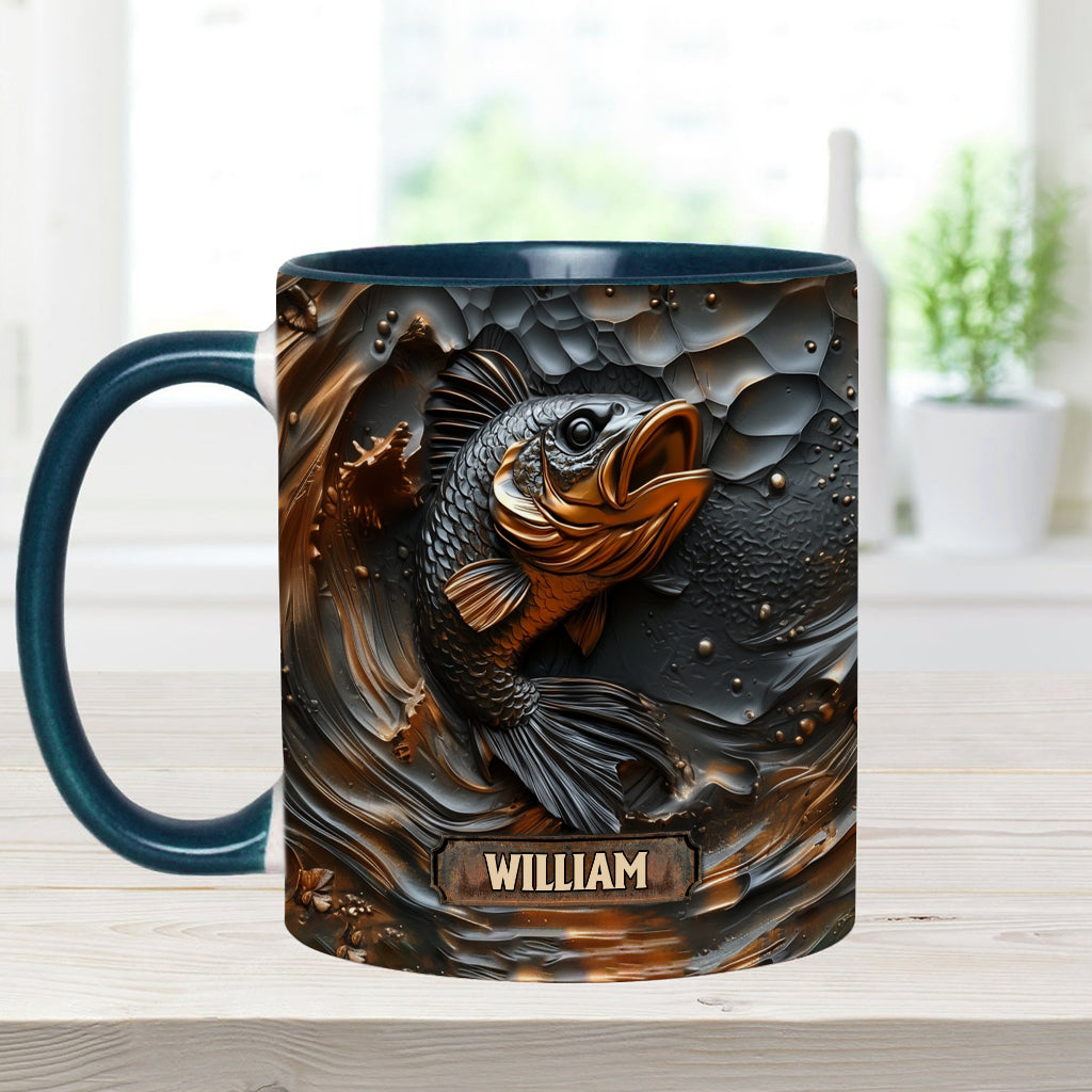 Fishing Lover - Personalized Fishing Accent Mug