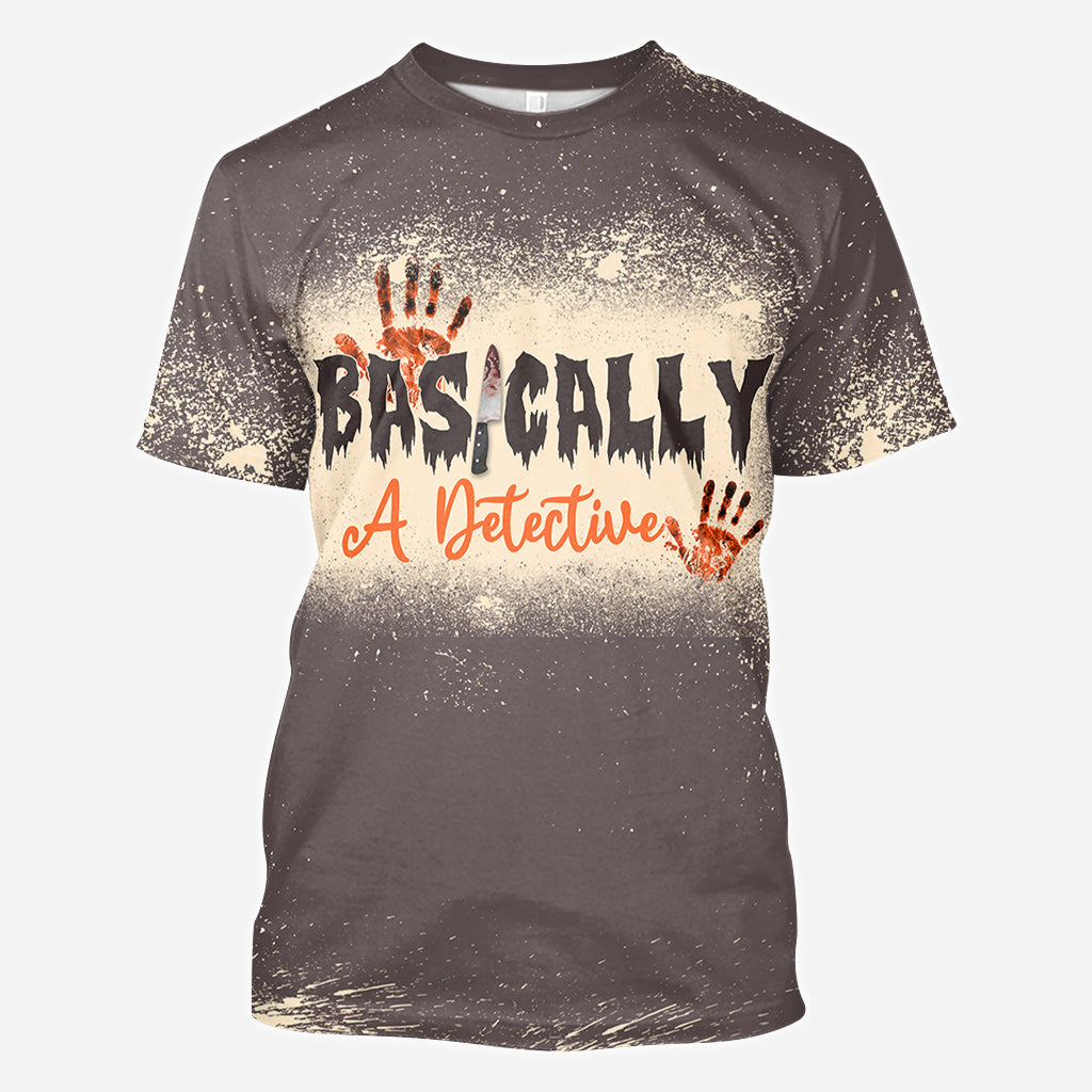 T-shirt personnalisé intégral « En gros, un détective »