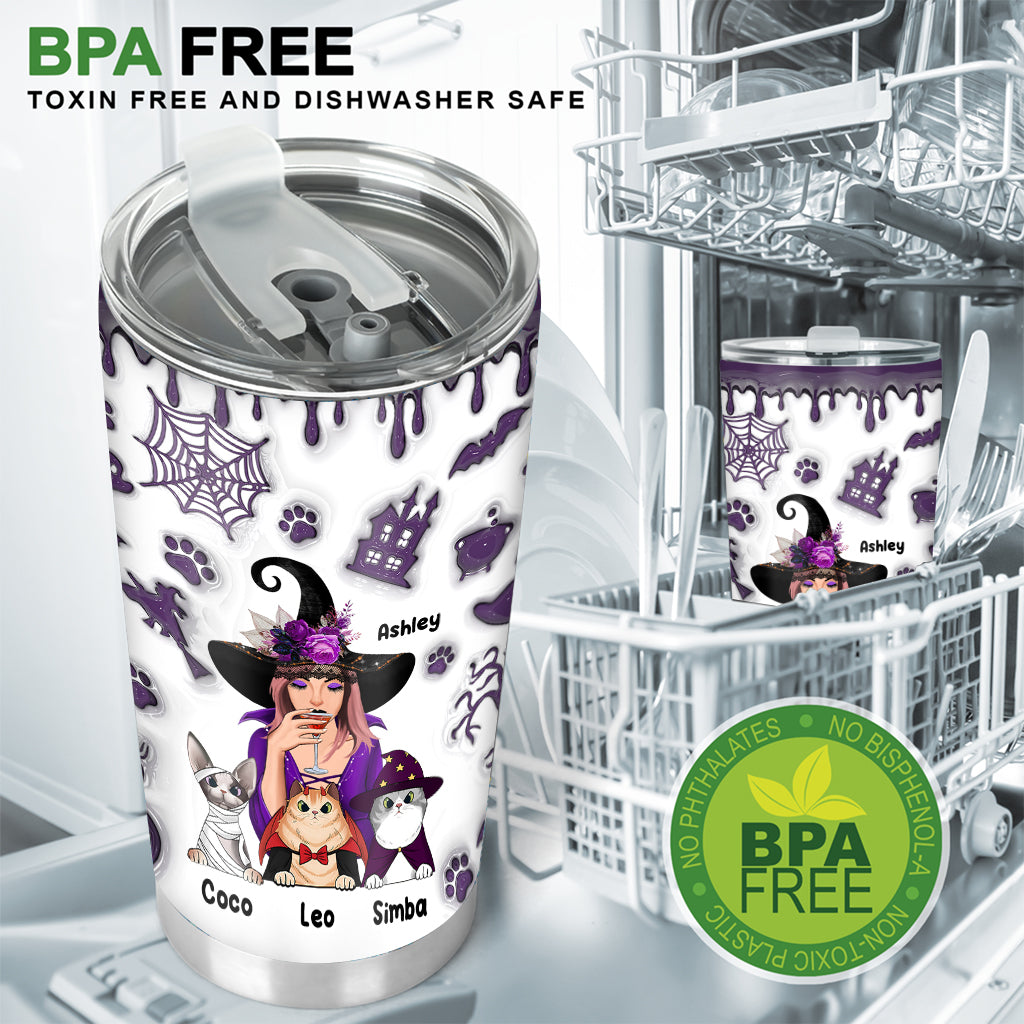 Sorcière Chat Folle - Gobelet Sorcière Personnalisé