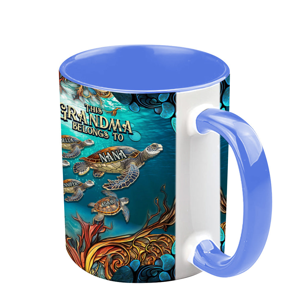 Cette grand-mère appartient à - Mug personnalisé pour grand-mère