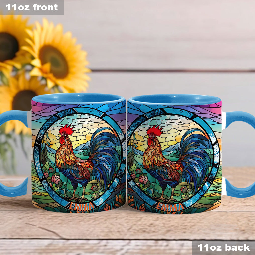 Mug personnalisé « Love Chicken » avec motif poulet