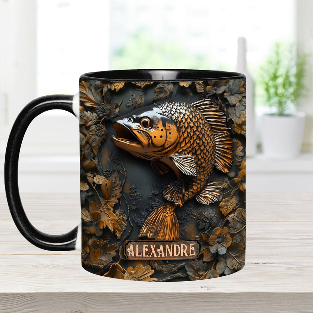 Fishing Lover Gift - Personalized Fishing Accent Mug
