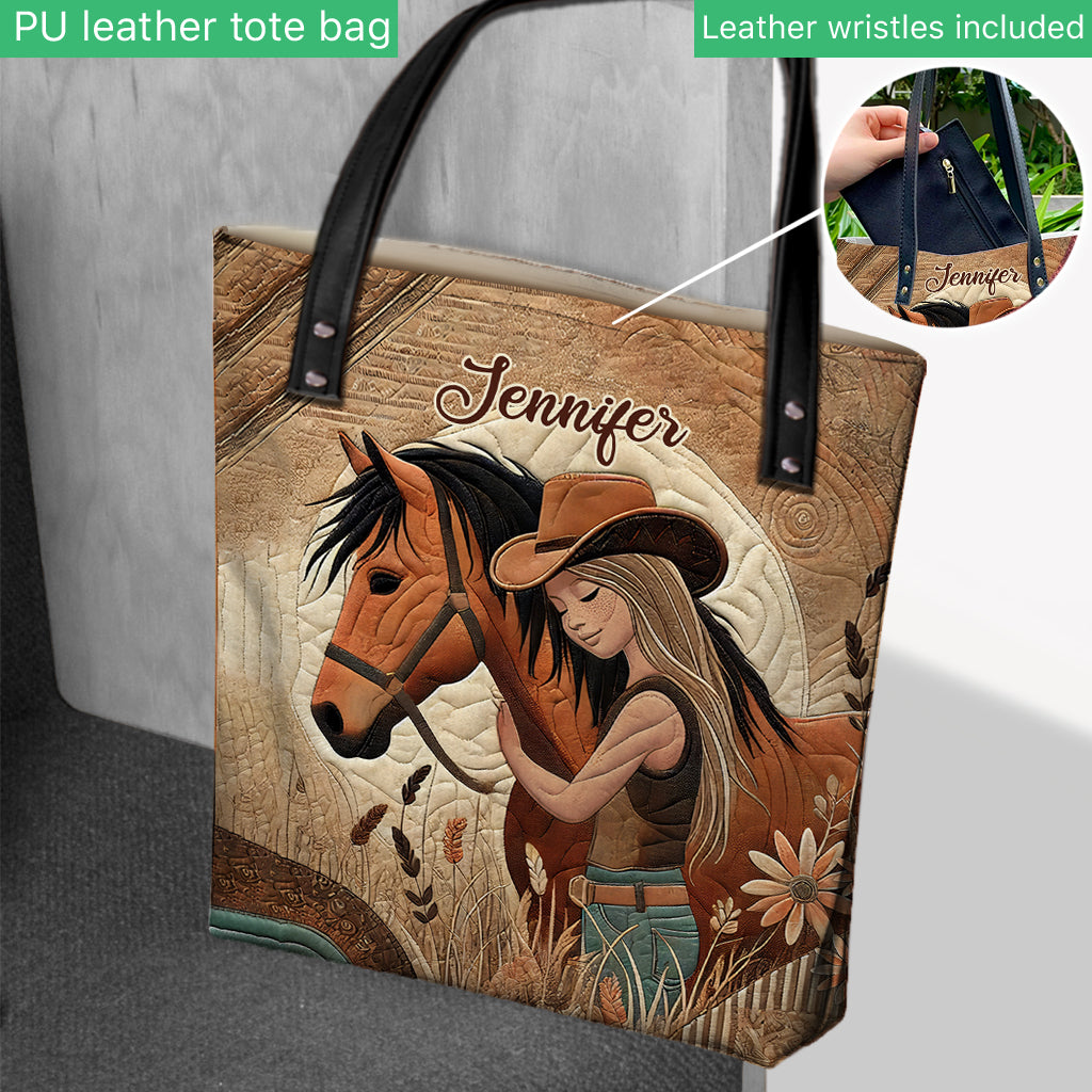 Amoureux des chevaux - Sac fourre-tout personnalisé à motif cheval