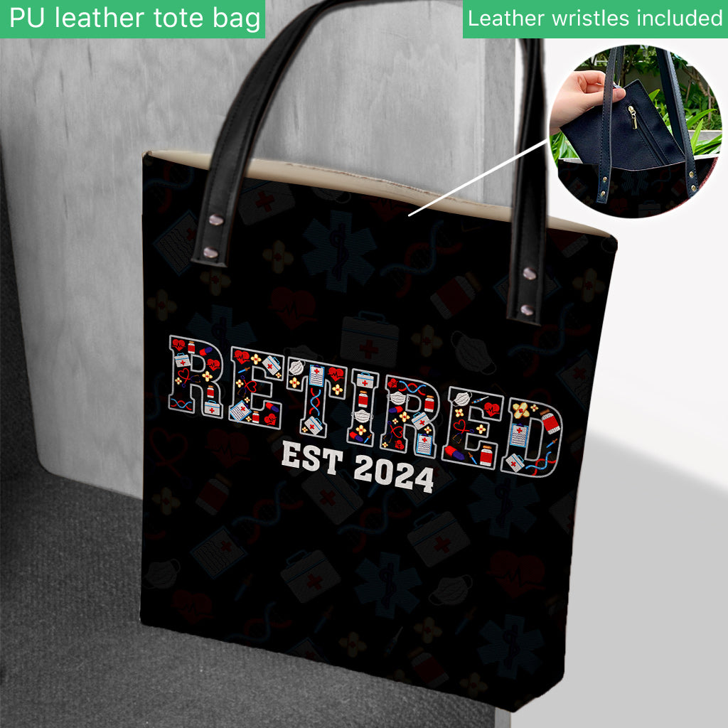 Infirmière retraitée depuis - Sac fourre-tout personnalisé pour infirmière