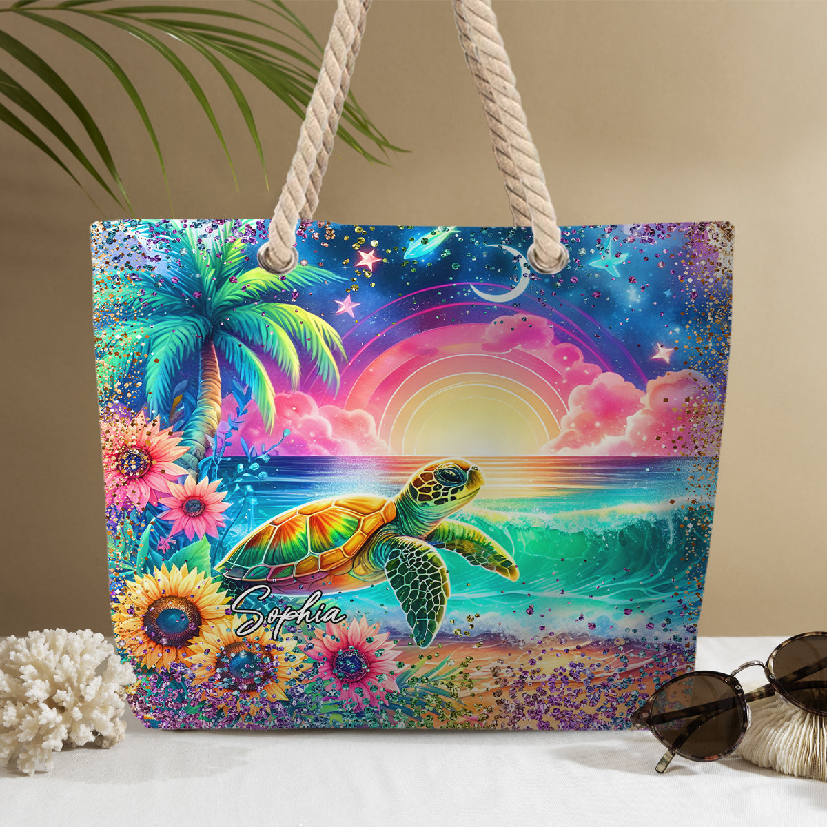 Love Turtles - Personalized Turtle Beach Bag