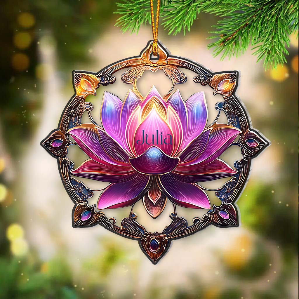 Magnifique lotus - Ornement de yoga personnalisé