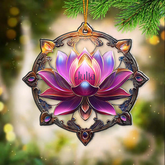 Magnifique lotus - Ornement de yoga personnalisé