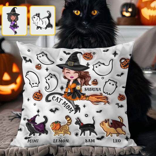 Maman Chat - Coussin décoratif personnalisé pour chat
