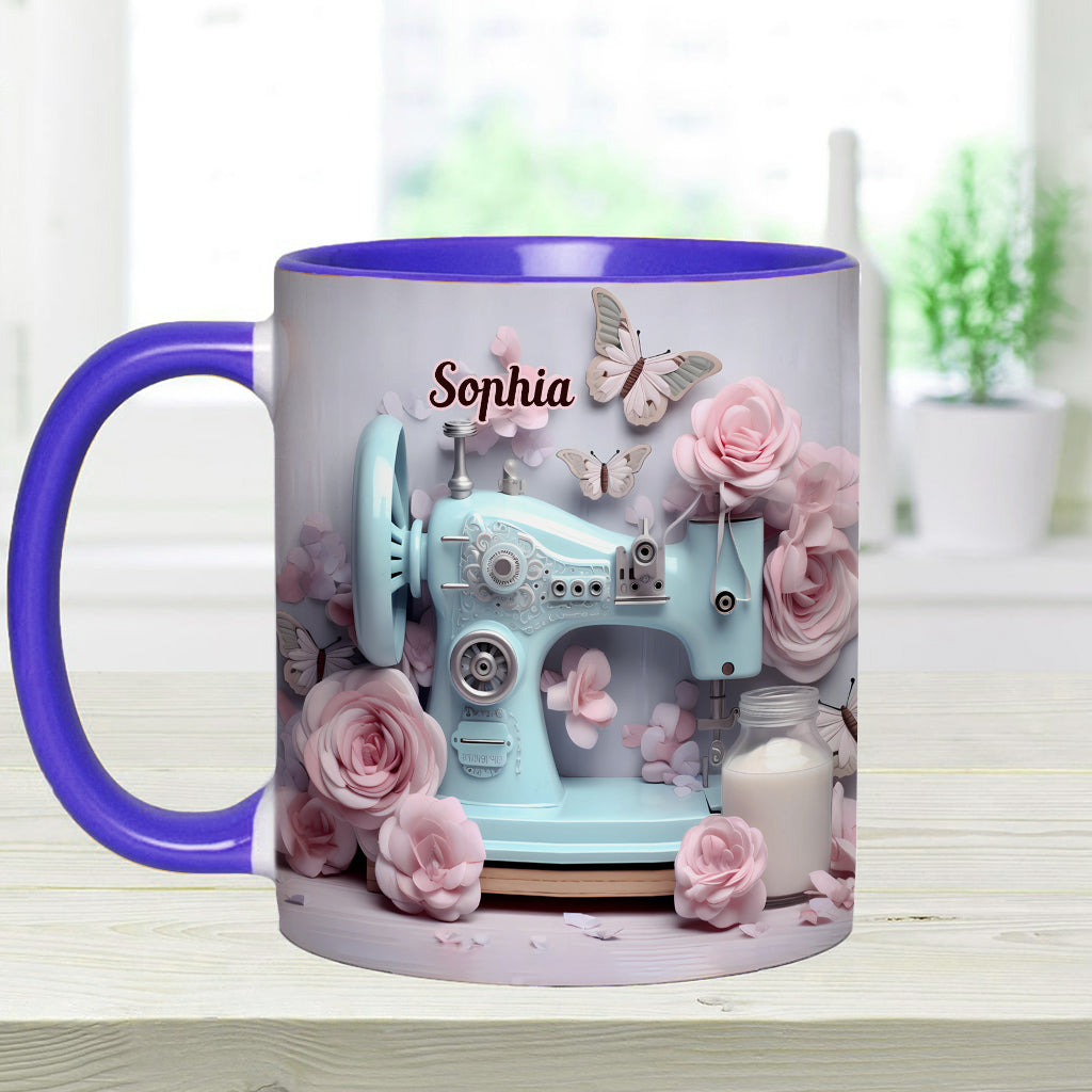 Sewing Machine - Personalized Sewing Accent Mug