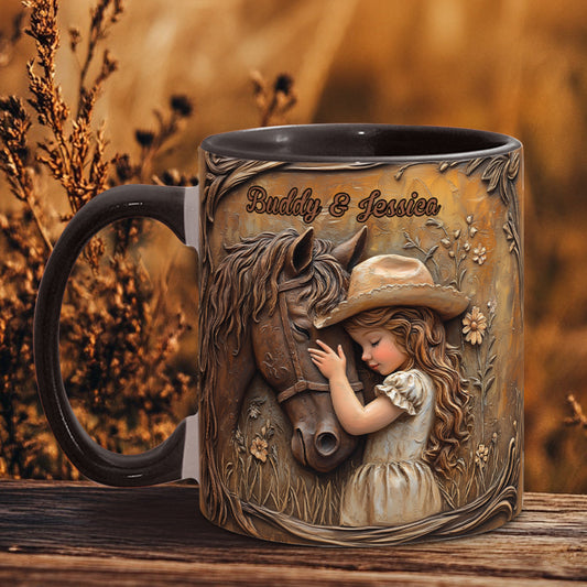 Mug personnalisé « Juste une fille qui aime les chevaux »