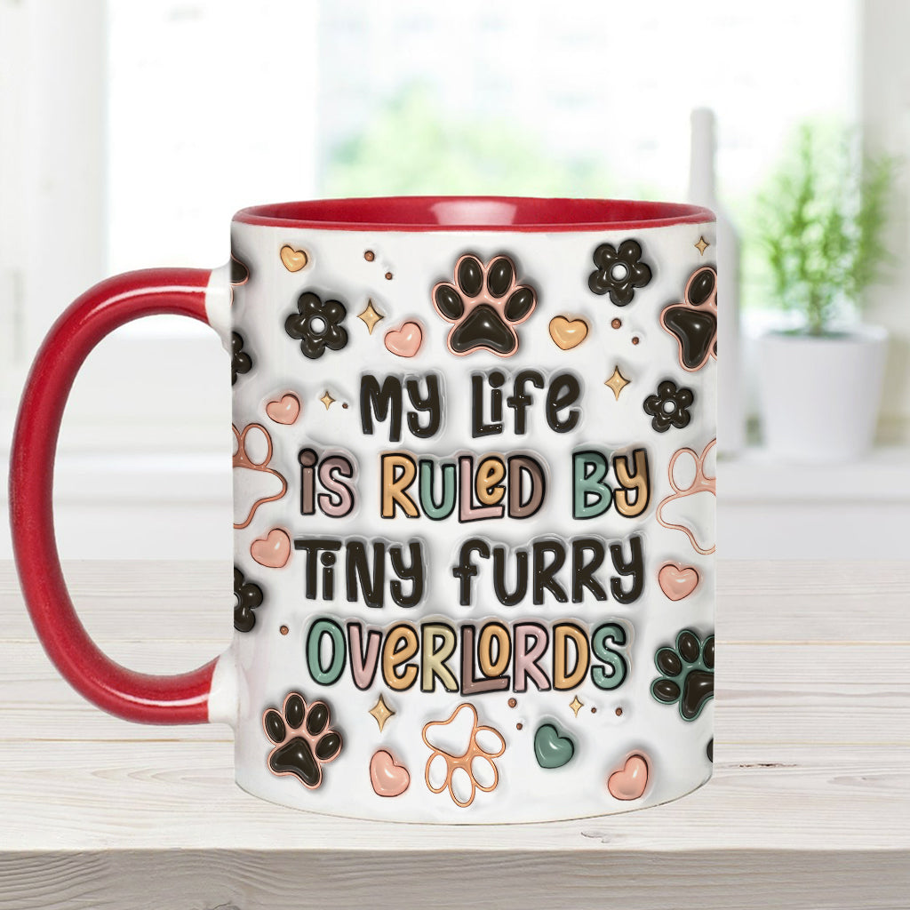 Tiny Furry Overlords - Personalized Cat Accent Mug