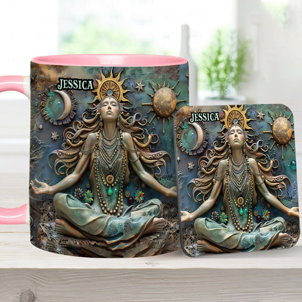 Perdez la tête, retrouvez votre âme - Mug personnalisé Yoga Accent Mug