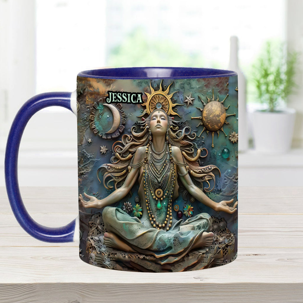 Perdez la tête, retrouvez votre âme - Mug personnalisé Yoga Accent Mug
