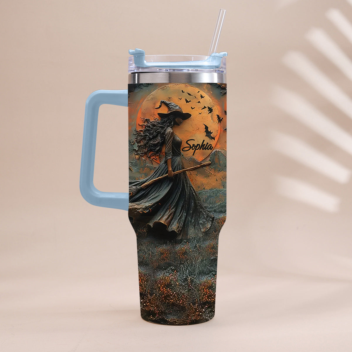 Beautiful Witch - Personalized Witch Tumbler With Handle
