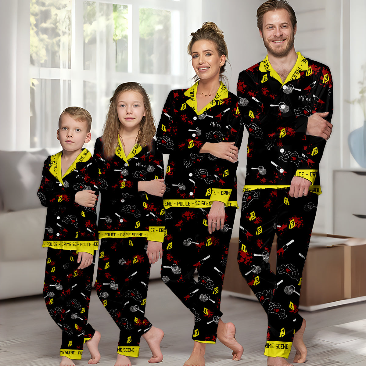 True Crime Junkie - Personalized Button Down Pajamas