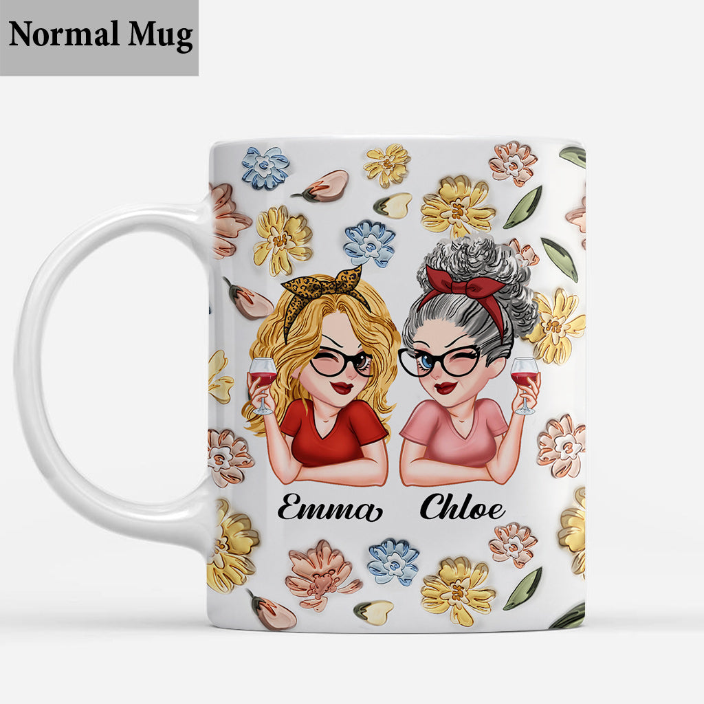 D'abord ma mère, pour toujours mon amie - Mug personnalisé pour maman