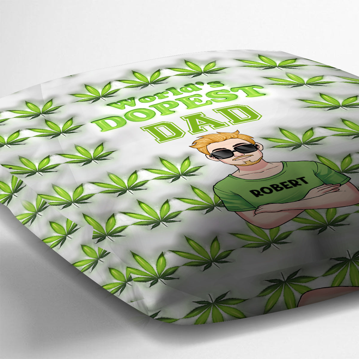 Le papa le plus cool du monde - Coussin décoratif personnalisé pour papa