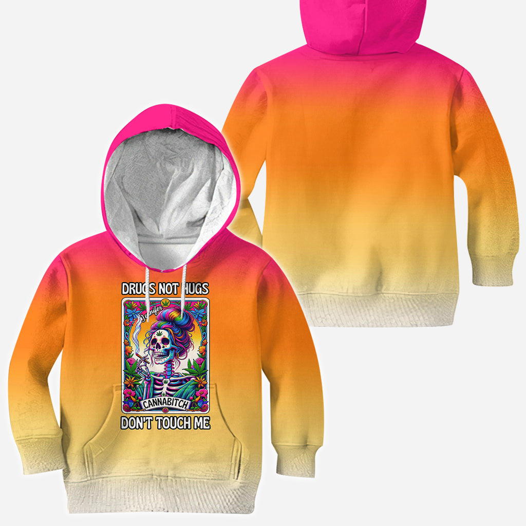 Cannab*tch - T-shirt personnalisé avec motif cannabis intégral