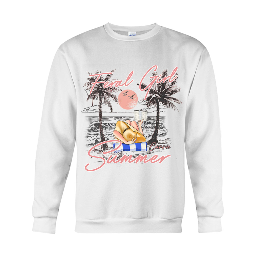 Feral Girl - T-shirt et sweat à capuche personnalisés pour les amoureux de la mer