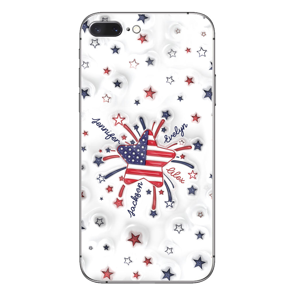 Coque de téléphone personnalisée « Petite étoile de grand-mère » pour le 4 juillet