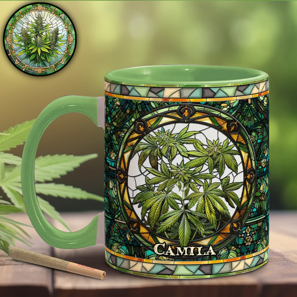 Mug personnalisé « C'est 420 quelque part » avec une touche cannabis