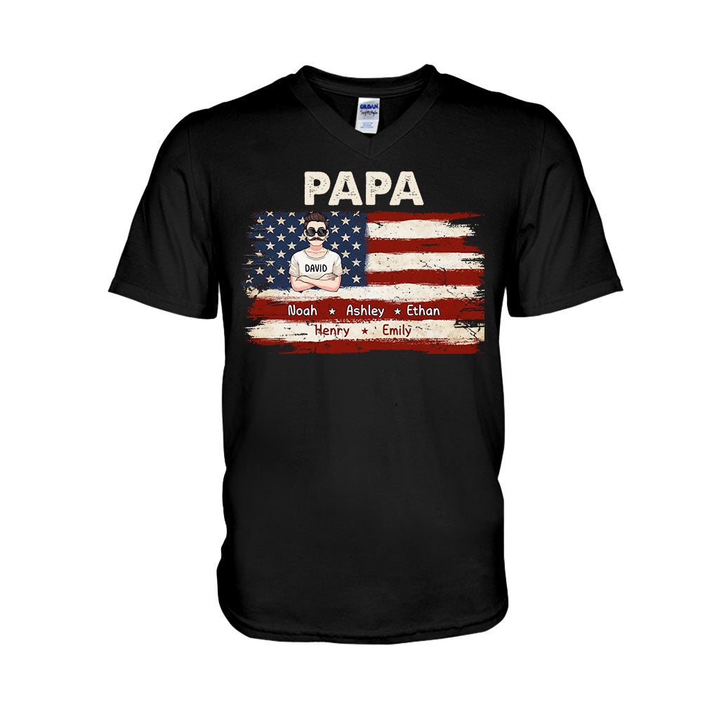 La vie de papa pour le 4 juillet - T-shirt et sweat à capuche personnalisés pour papa