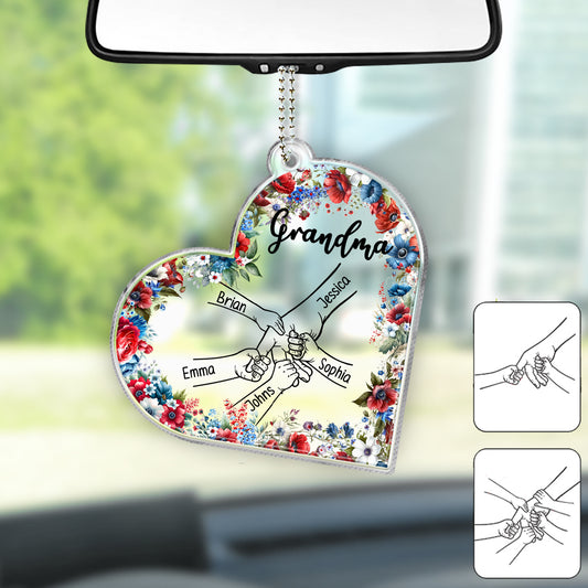 Grandma Life 4 juillet - Ornement de voiture personnalisé en forme de grand-mère