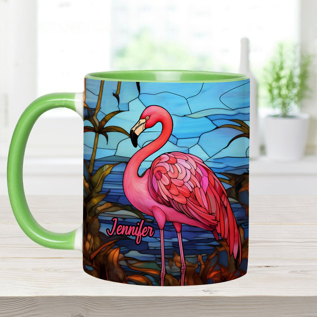 Mug personnalisé « J’adore les flamants roses »