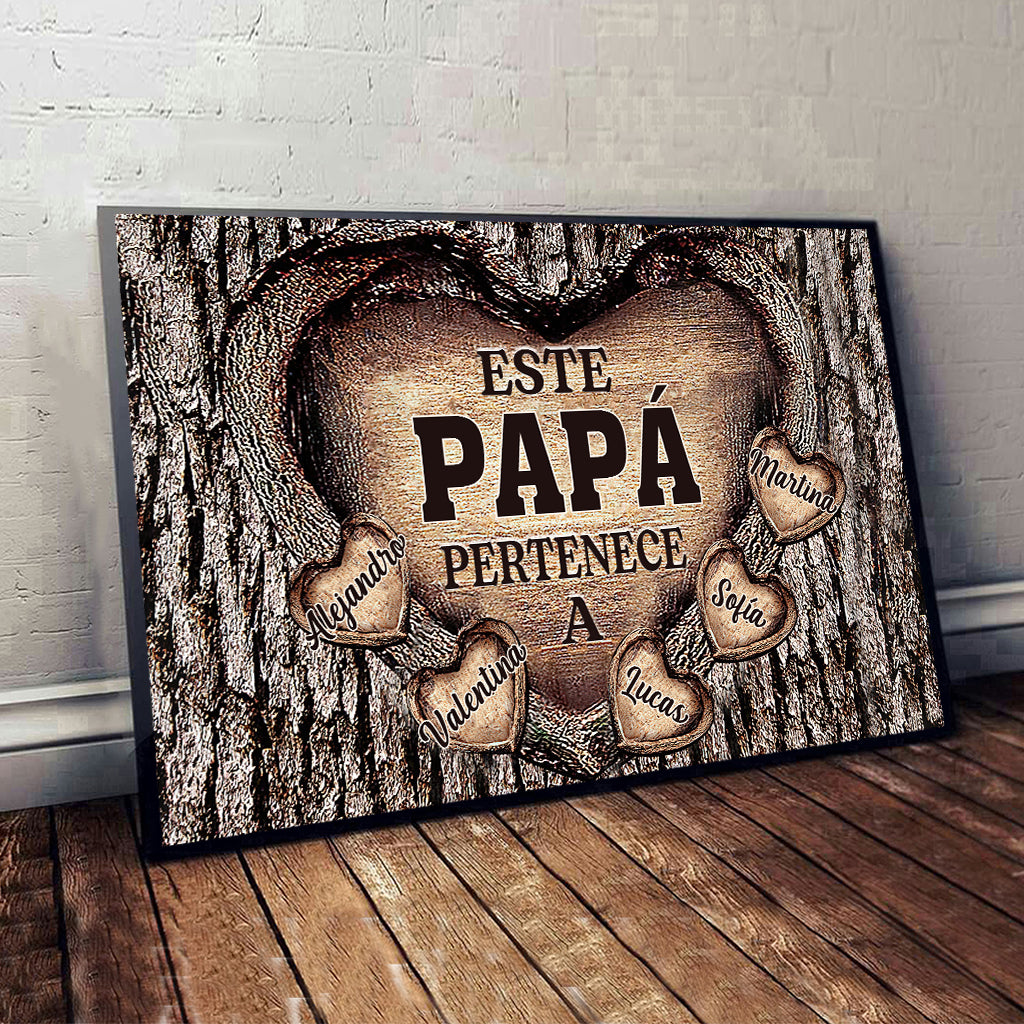 Para El Mejor Papá Del Mundo - Toile et affiche père personnalisées
