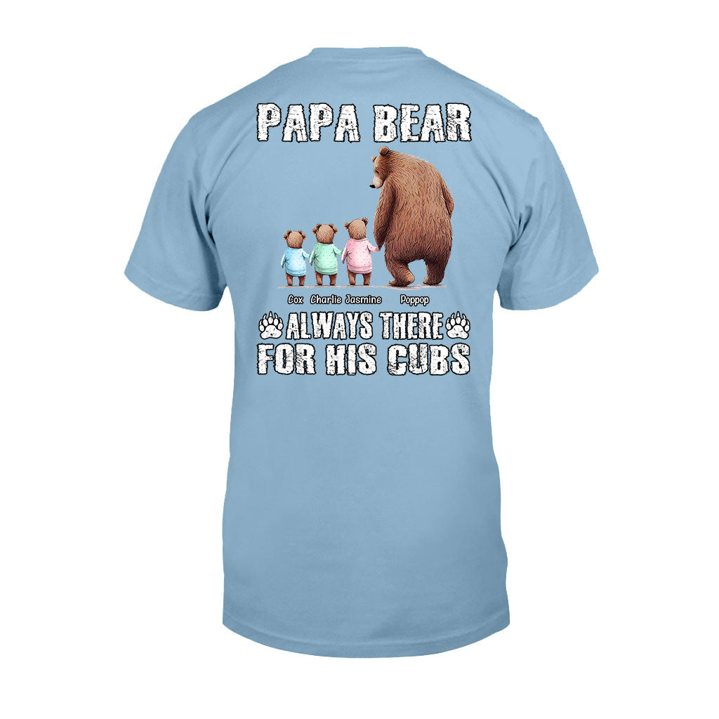 Papa Ours Toujours Présent pour Ses Petits - T-shirt et Sweat à capuche personnalisés pour papa