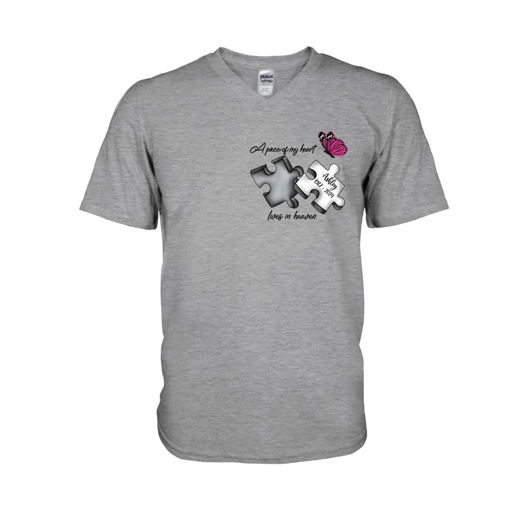 Always On My Mind Forever in My Heart - Personalized Memorial T-shirt And Hoodie