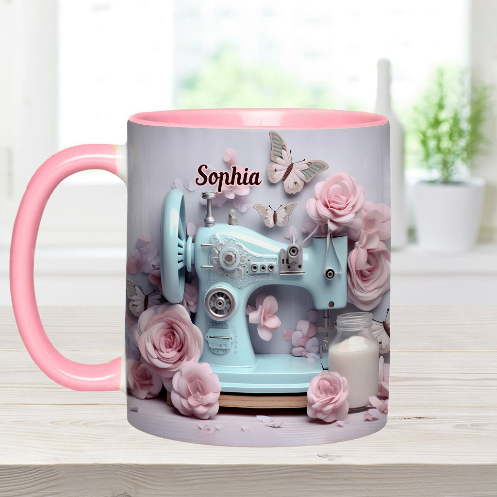 Sewing Machine - Personalized Sewing Accent Mug