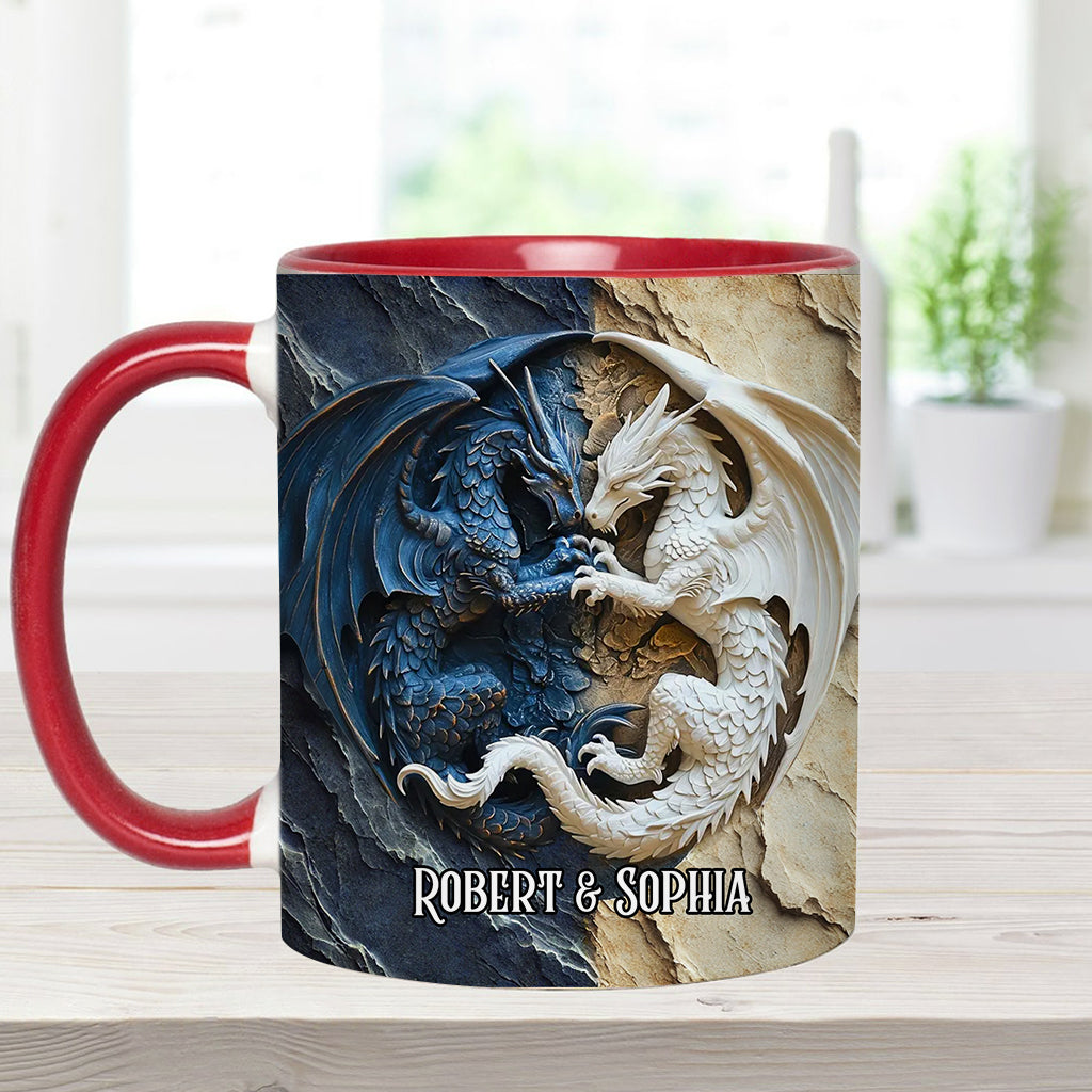 Mug personnalisé « J’adore les dragons »