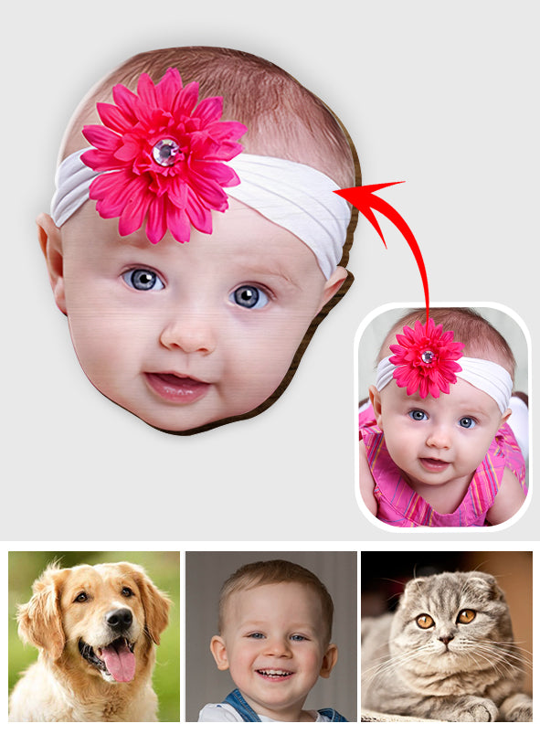 Any Photo - Personalized Shaped Car Visor Clip