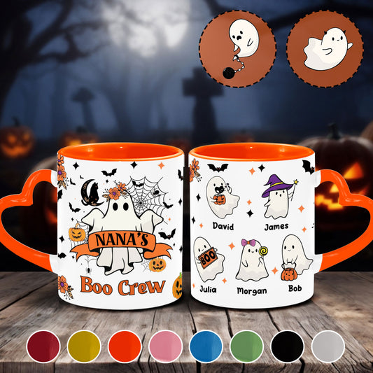 Mug personnalisé « Mamie en forme de cœur » de l'équipe de mamies