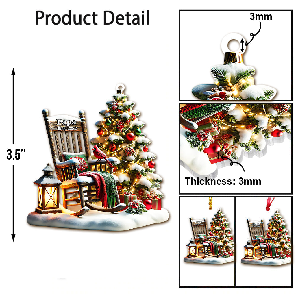 Noël au paradis - Ornement commémoratif personnalisé