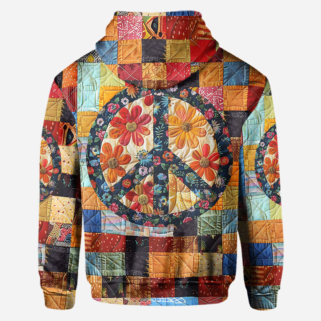 T-shirt hippie personnalisé Trippie Hippie Sign - T-shirt intégral hippie