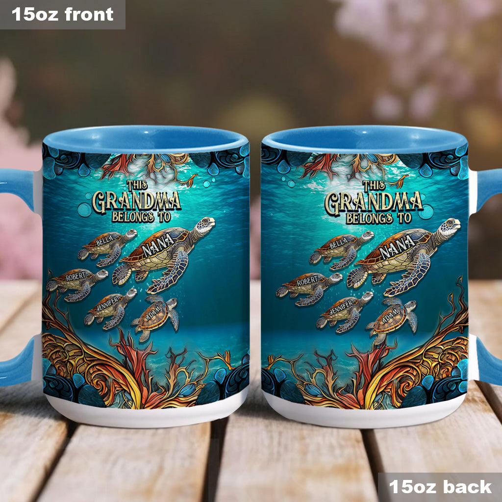 Cette grand-mère appartient à - Mug personnalisé pour grand-mère