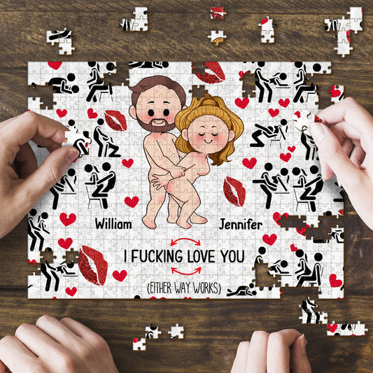 Je t'aime - Puzzle personnalisé pour couple