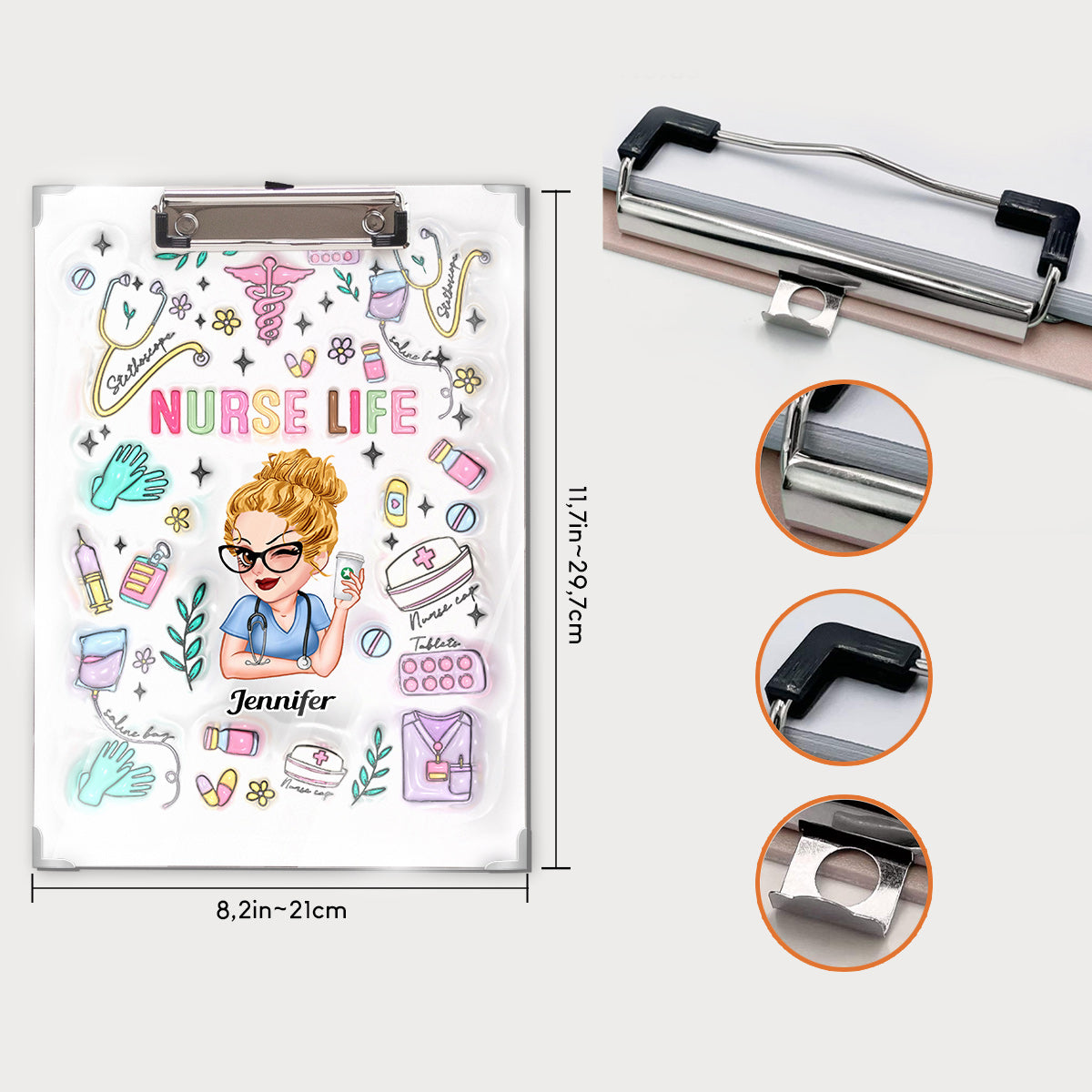 Nurse Life - Personalized Nurse Clipboard