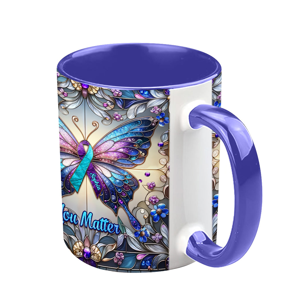 Tu comptes - Mug personnalisé pour la prévention du suicide