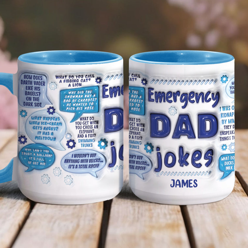 Urgence blagues de papa - Mug personnalisé pour papa