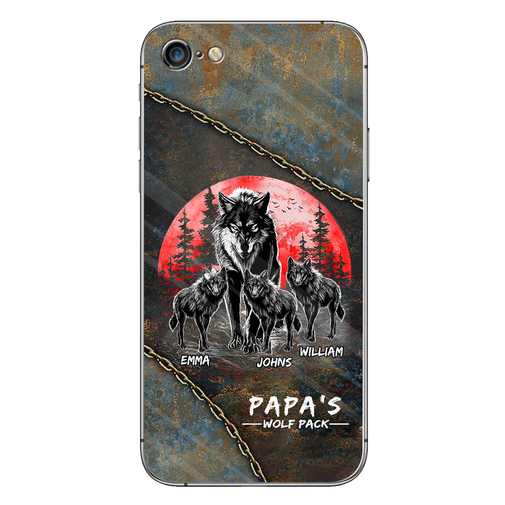 Papa Wolf Pack - Personalized Father Phone Case