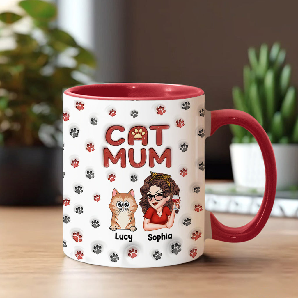 Mug personnalisé Fur Mama - Motif chat