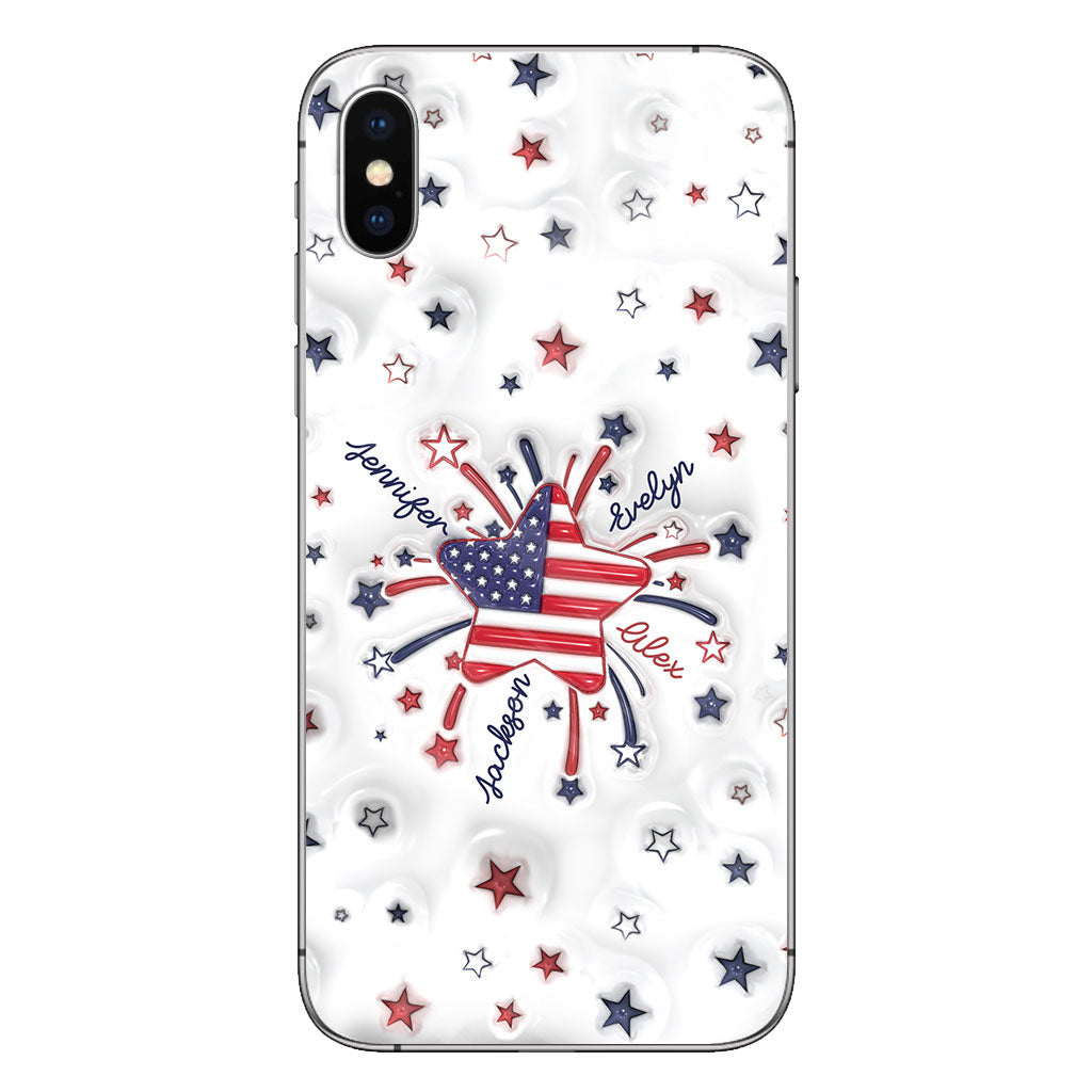 Coque de téléphone personnalisée « Petite étoile de grand-mère » pour le 4 juillet
