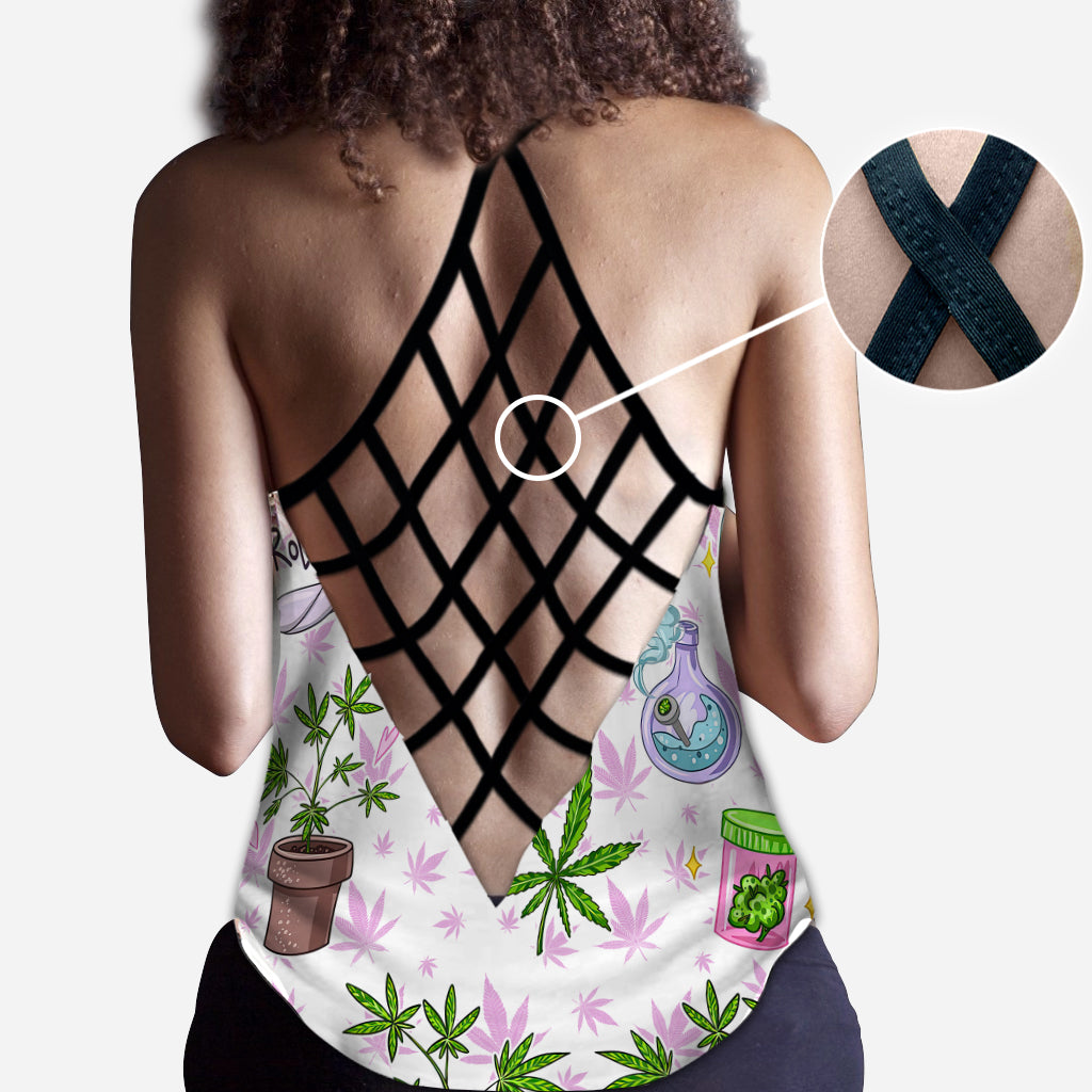 Puff Puff Pass - Débardeur et legging Weed Cross personnalisés