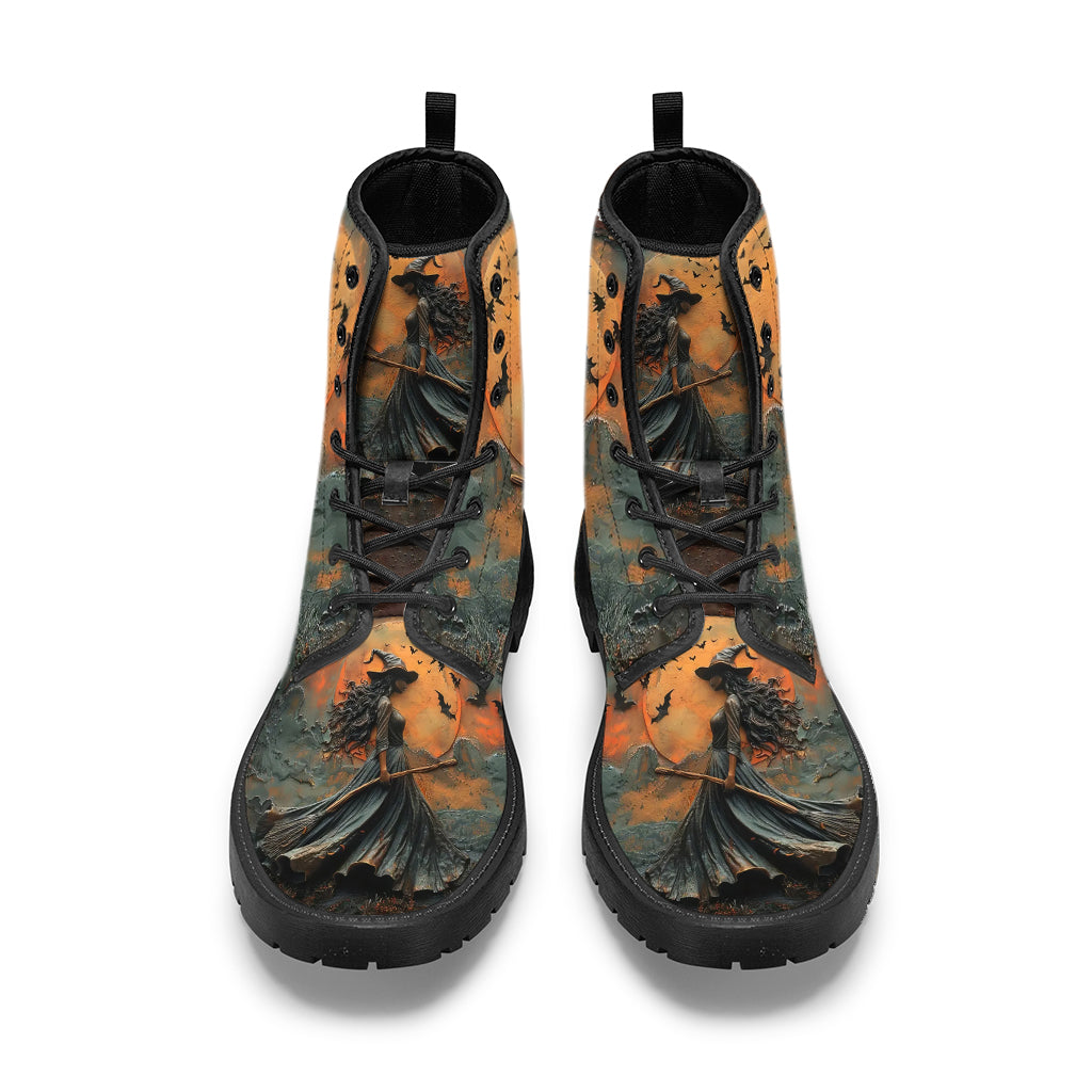 Beautiful Witch - Personalized Witch Leather Boots
