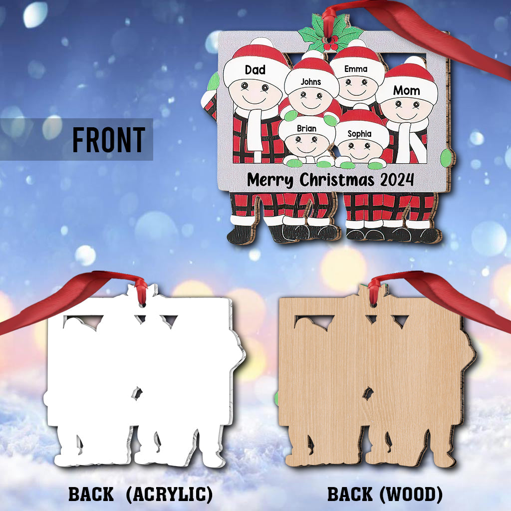 Merry Christmas - Personalized Family Ornament